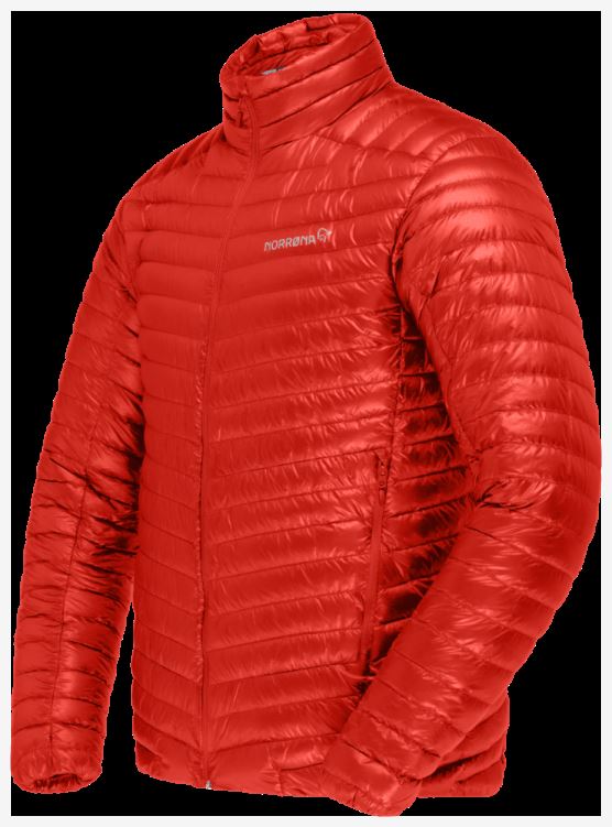 Norrona Trollveggen Superlight Down850 Herenjack Adrenaline Rood