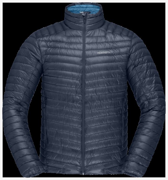 Norrona Trollveggen Superlight Down850 Herenjack Indigo Nachtblauw