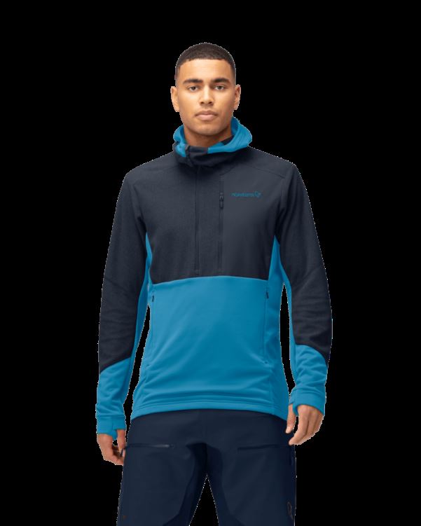 Norrona Heren Lofoten Thermal Pro Hood Hawaiian Surf/indigo Night
