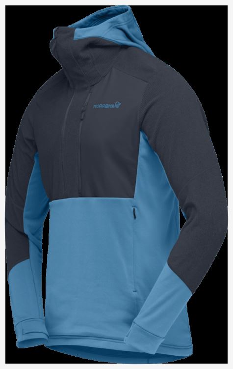 Norrona Heren Lofoten Thermal Pro Hood Hawaiian Surf/indigo Night