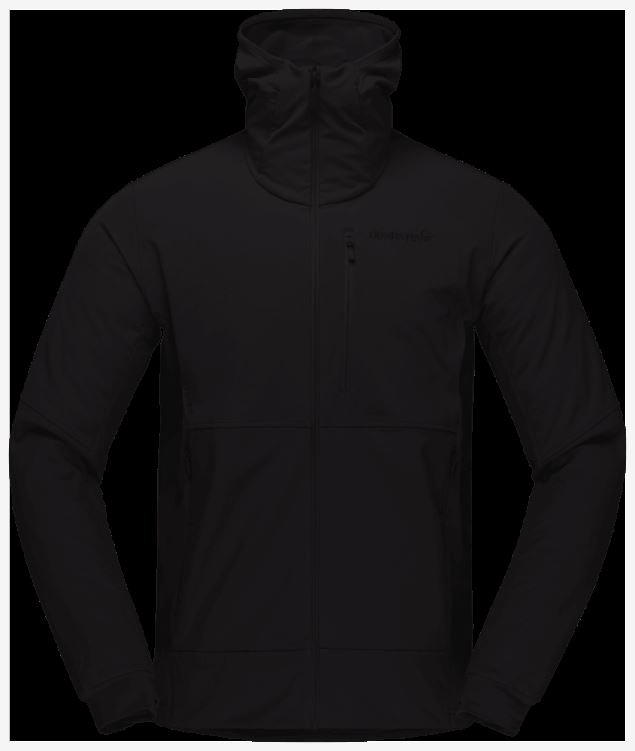 Norrona Heren Lofoten Hiloflex200 Capuchon Caviar Zwart