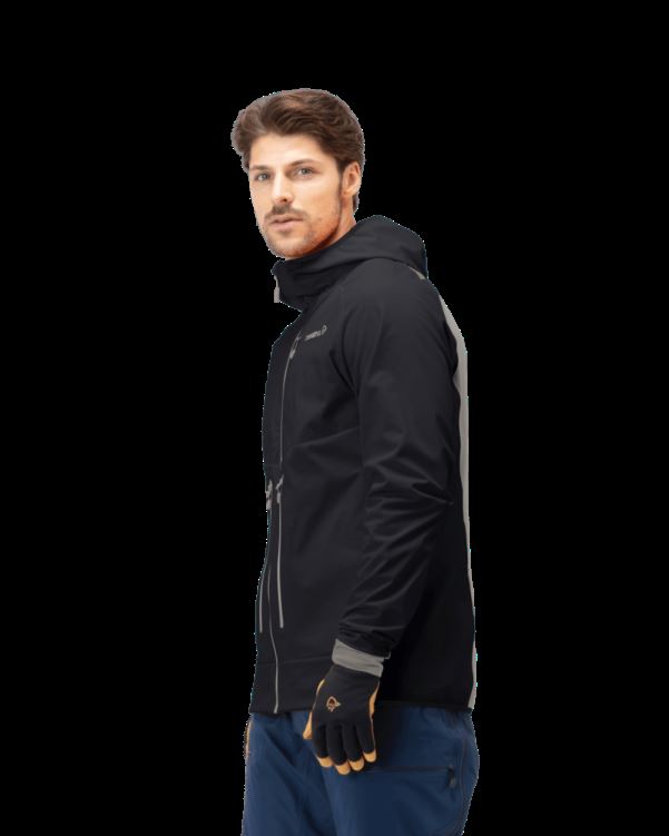 Norrona Heren Lyngen Hiloflex100 Jas Kaviaar/castor Grijs