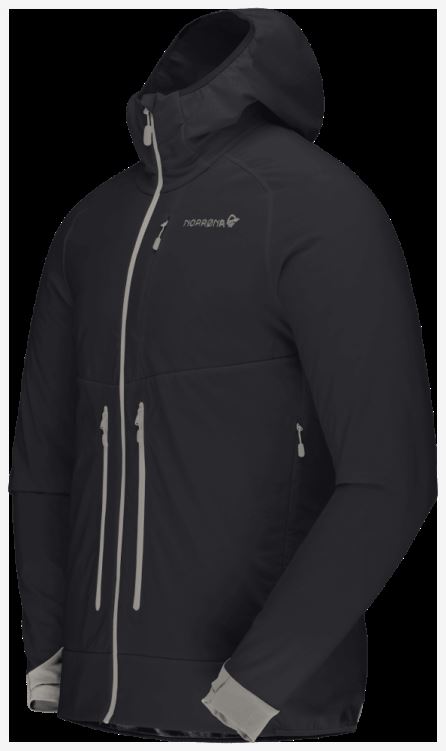 Norrona Heren Lyngen Hiloflex100 Jas Kaviaar/castor Grijs