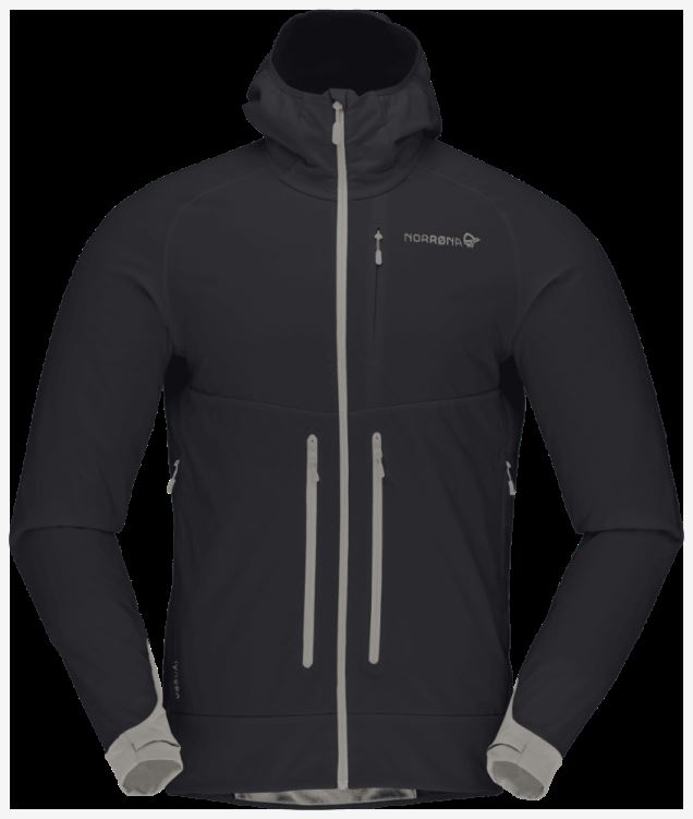 Norrona Heren Lyngen Hiloflex100 Jas Kaviaar/castor Grijs