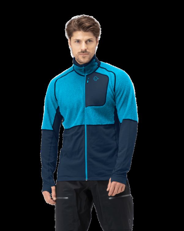 Norrona Lyngen Alpha90 Herenjack Hawaiian Surf/indigo Night