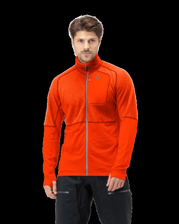 Norrona Lyngen Alpha90 Herenjack Adrenaline Rood