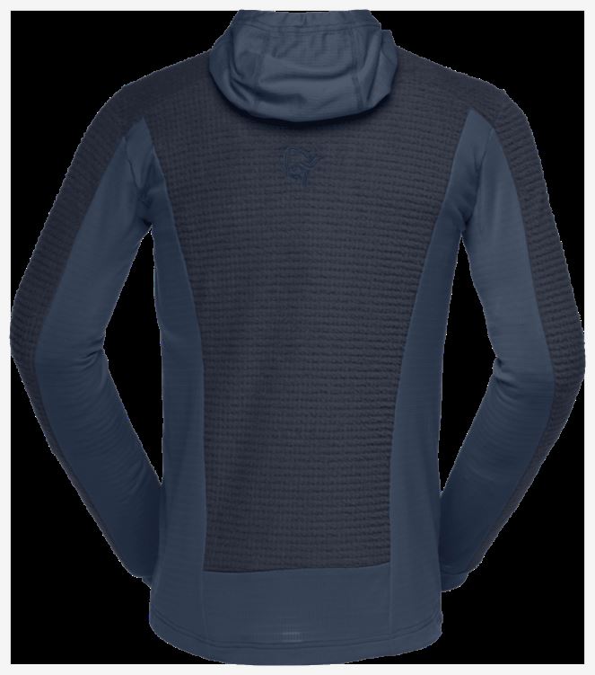 Norrona Heren Falketind Alpha120 Zip Hood Indigo Night Blue