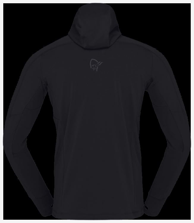 Norrona Falketind Power Grid Capuchon Kaviaar Zwart Voor Heren