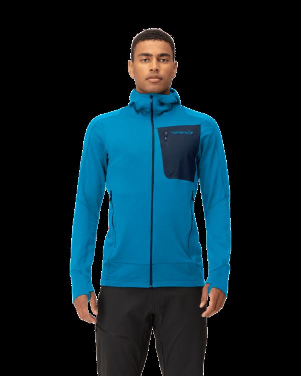 Norrona Falketind Power Grid Capuchon Hawaiian Surf/indigo Night Voor Heren