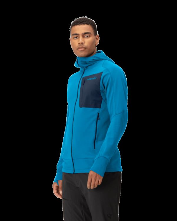 Norrona Falketind Power Grid Capuchon Hawaiian Surf/indigo Night Voor Heren