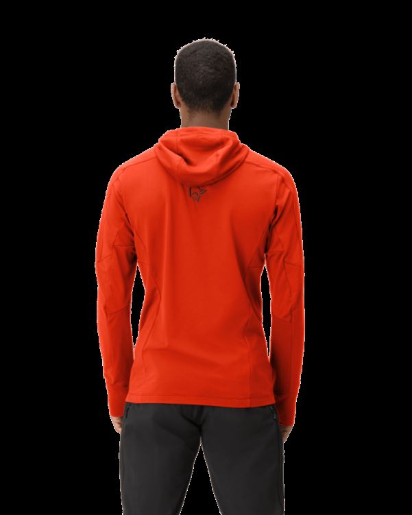 Norrona Falketind Power Grid Capuchon Adrenaline Rood Voor Heren
