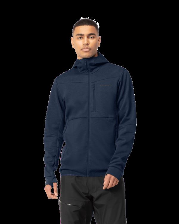 Norrona Heren Falketind Warm2 Octa Capuchon Indigo Nachtblauw