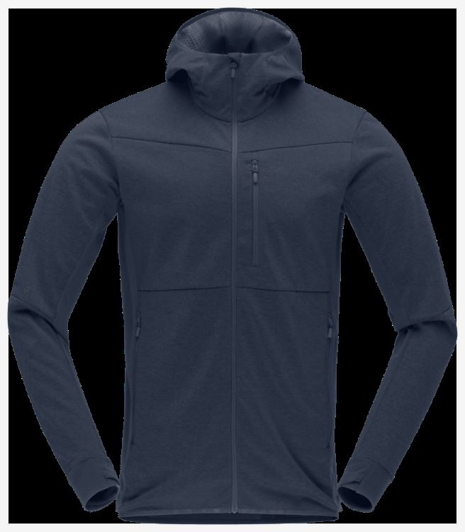 Norrona Heren Falketind Warm2 Octa Capuchon Indigo Nachtblauw