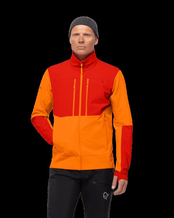 Norrona Heren Trollveggen Hiloflex200 Jas Oranje Popsicle