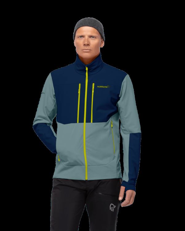 Norrona Trollveggen Hiloflex200 Herenjack North Atlantic/indigo Night