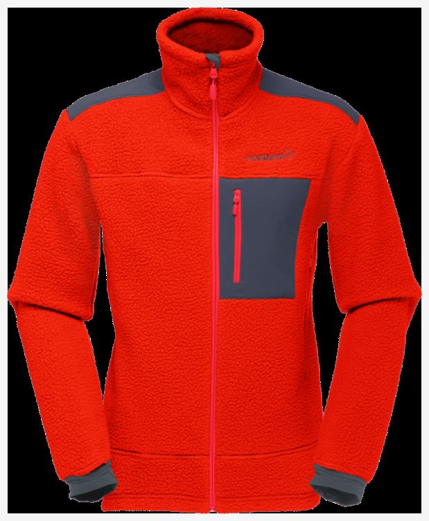 Norrona Trollveggen Thermal Pro Herenjack Adrenaline Rood