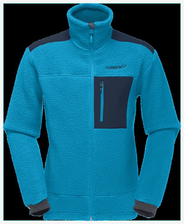 Norrona Trollveggen Thermal Pro Herenjack Hawaiian Surf Blauw