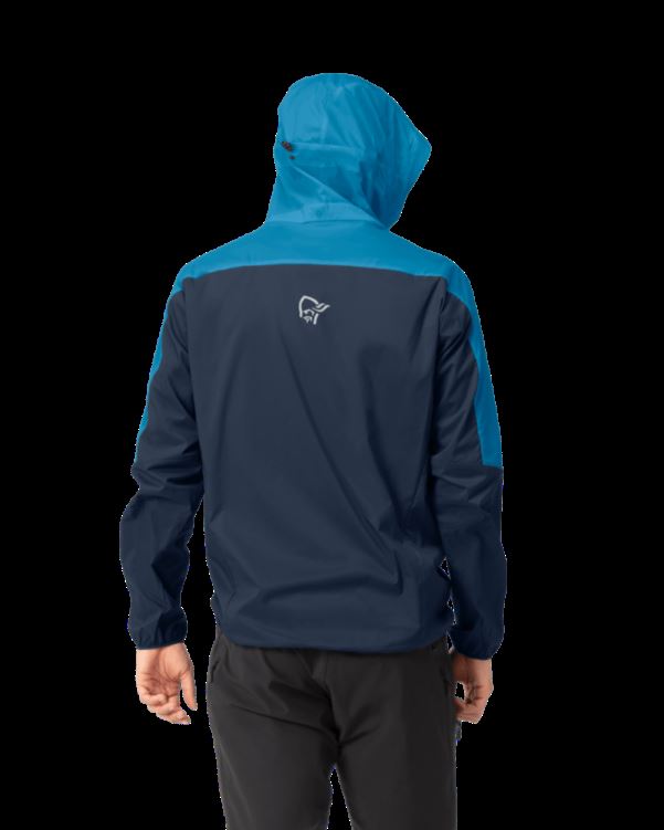 Norrona Heren Falketind Aero60 Hood Hawaiian Surf/indigo Night