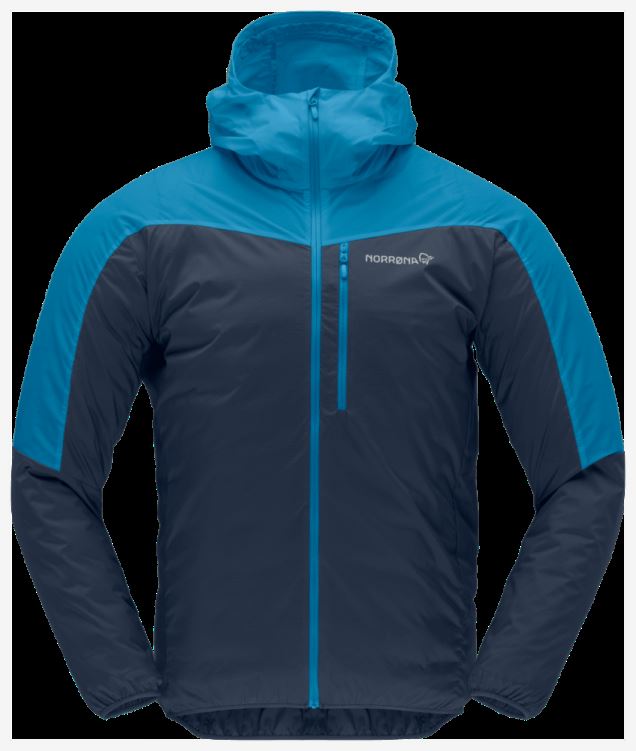 Norrona Heren Falketind Aero60 Hood Hawaiian Surf/indigo Night