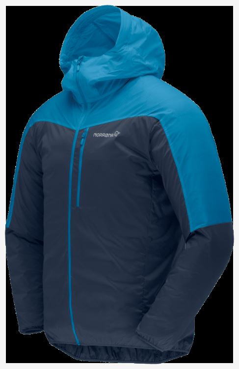 Norrona Heren Falketind Aero60 Hood Hawaiian Surf/indigo Night