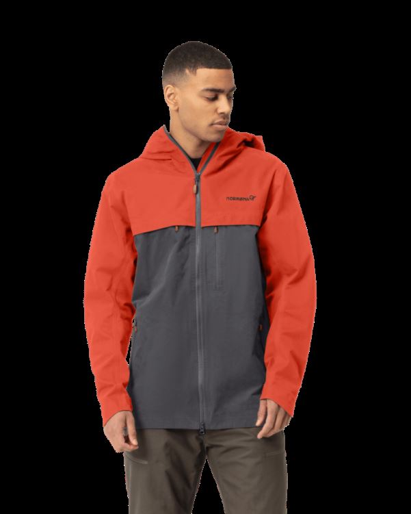 Norrona Svalbard Katoenen Herenjack Rooibos Tea/slate Grey