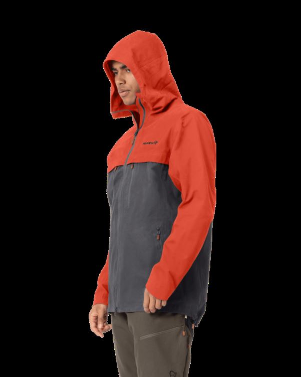 Norrona Svalbard Katoenen Herenjack Rooibos Tea/slate Grey