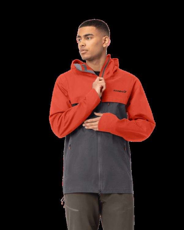 Norrona Svalbard Katoenen Herenjack Rooibos Tea/slate Grey