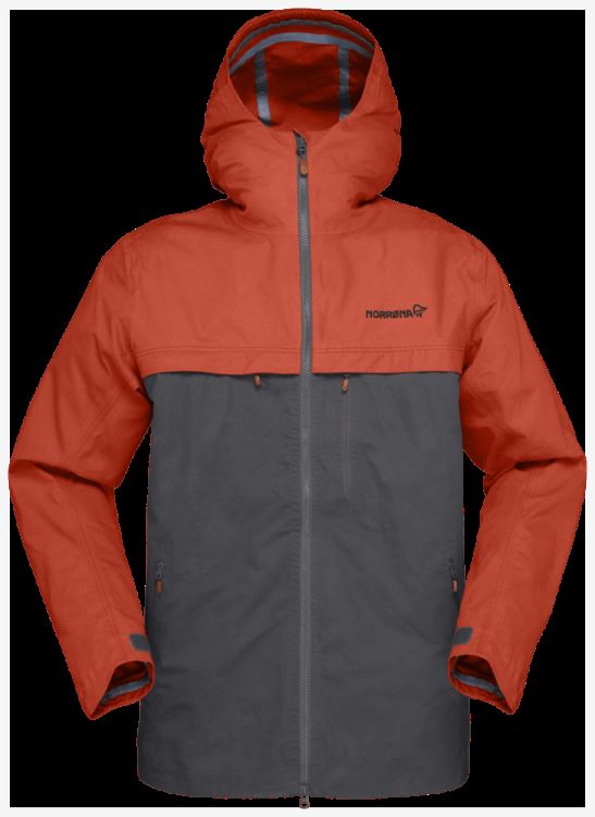 Norrona Svalbard Katoenen Herenjack Rooibos Tea/slate Grey
