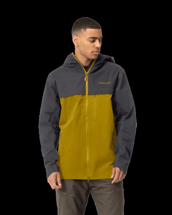 Norrona Svalbard Katoenen Herenjack Leigrijs/gouden Palm