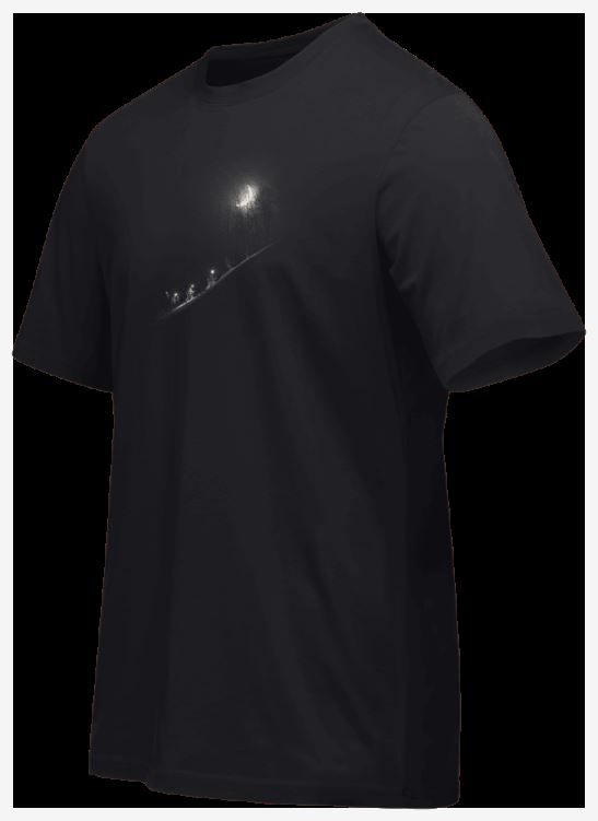 Norrona Heren /29 Katoenen Tamok Maan T-shirt Caviar Zwart