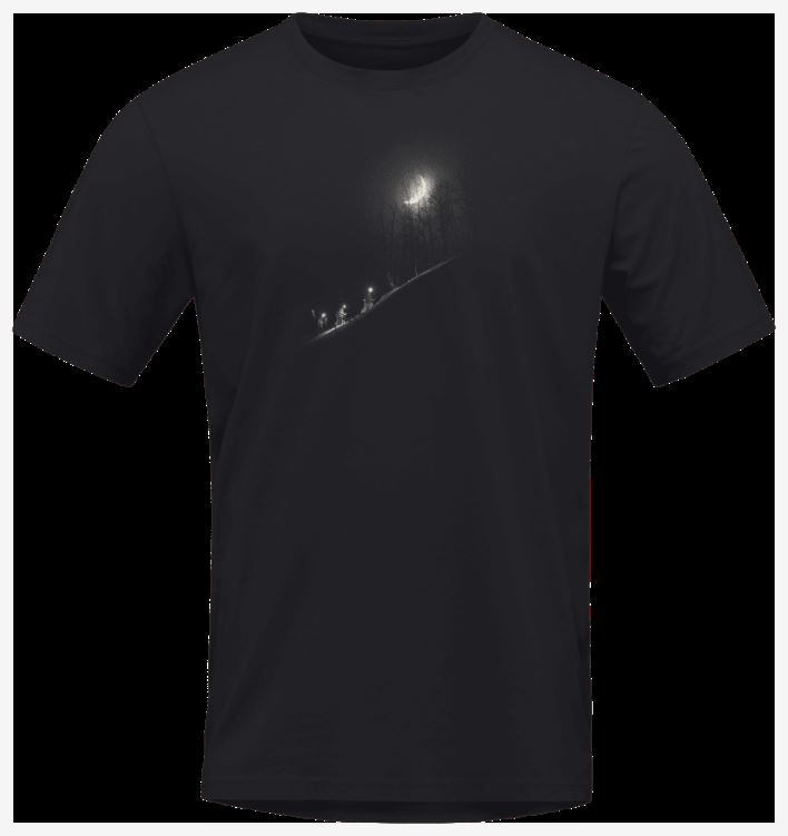 Norrona Heren /29 Katoenen Tamok Maan T-shirt Caviar Zwart