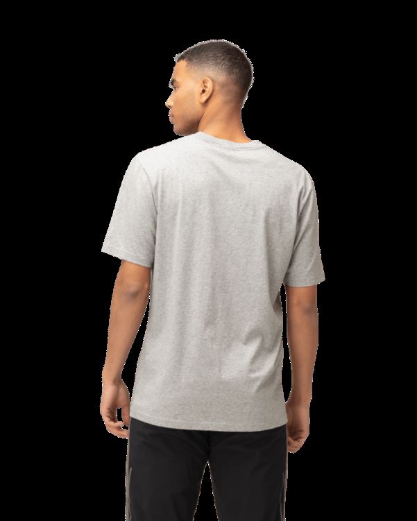 Norrona Heren /29 Katoenen Vikinghead Borduur T-shirt Grijs Gemêleerd