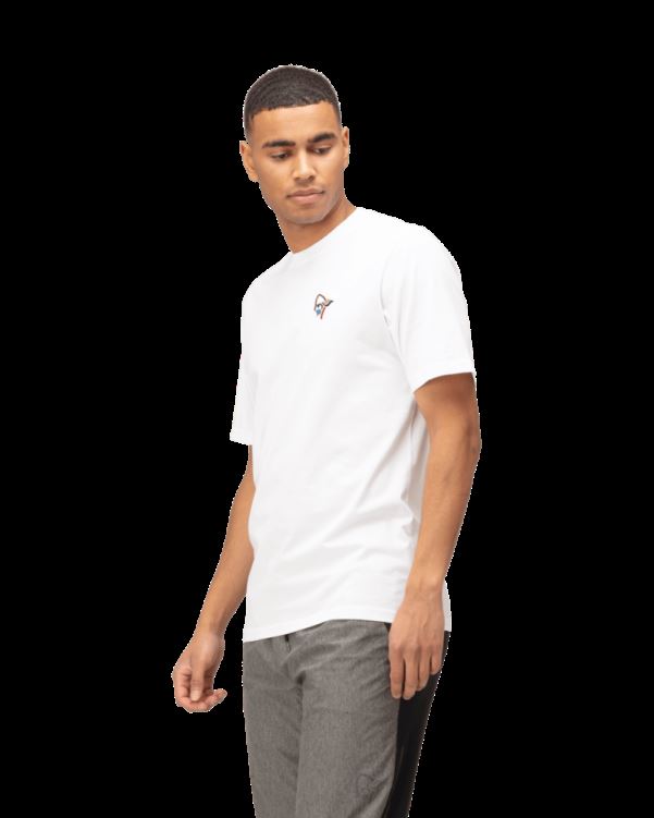 Norrona Heren /29 Katoenen Vikinghead Borduurt-shirt Zuiver Wit