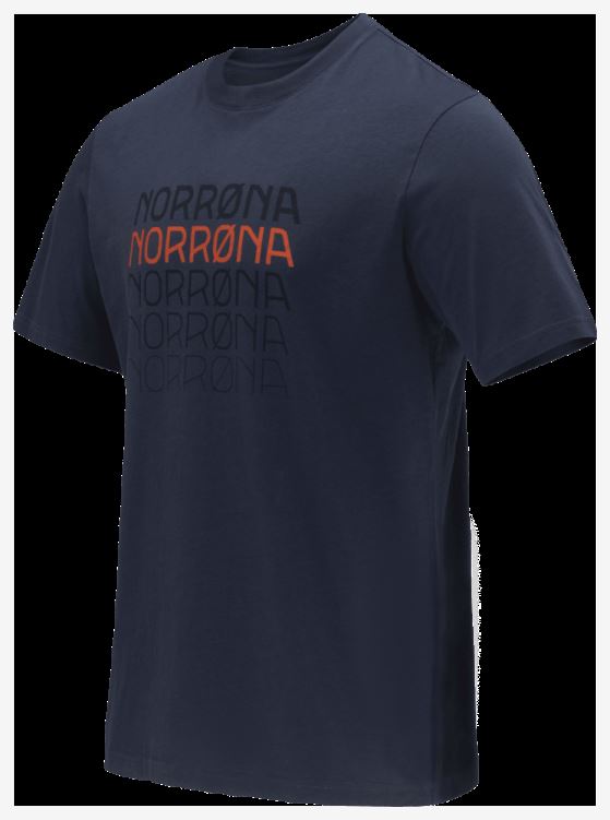 Norrona Heren /29 Katoenen Bolder T-shirt Indigo Nachtblauw