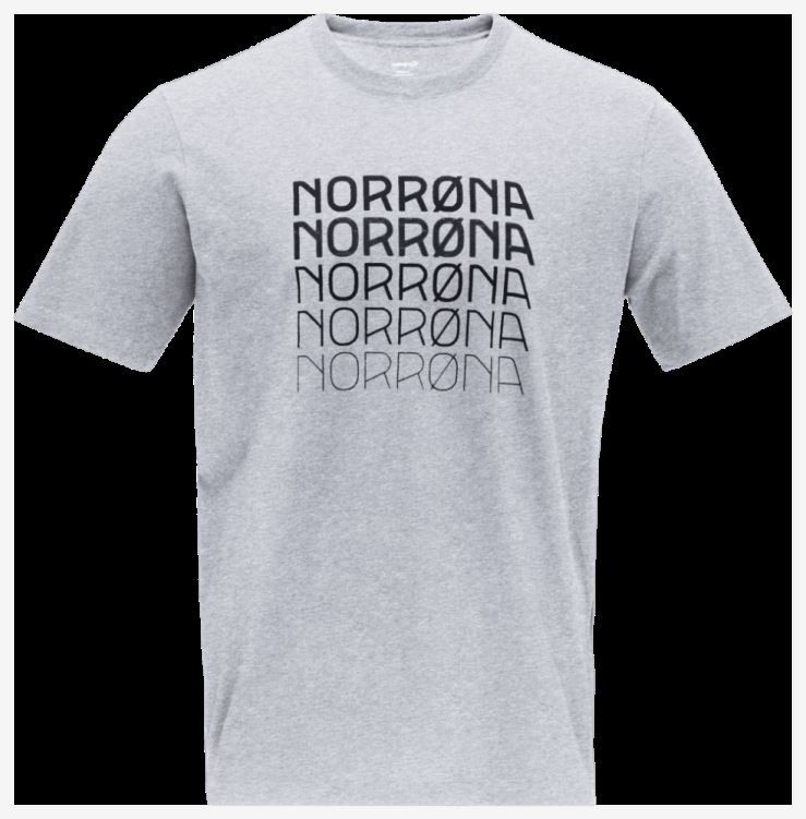 Norrona Heren /29 Katoenen Bolder T-shirt Grijs Gemêleerd