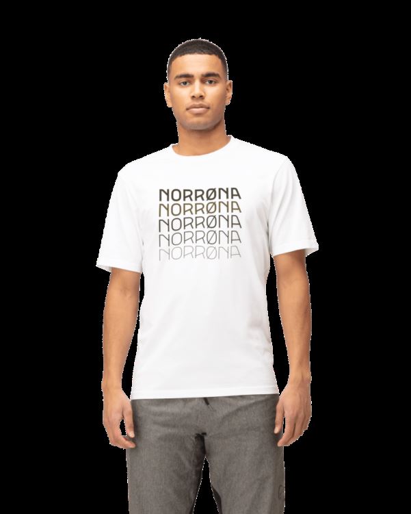 Norrona Heren /29 Katoenen Bolder T-shirt Puur Wit