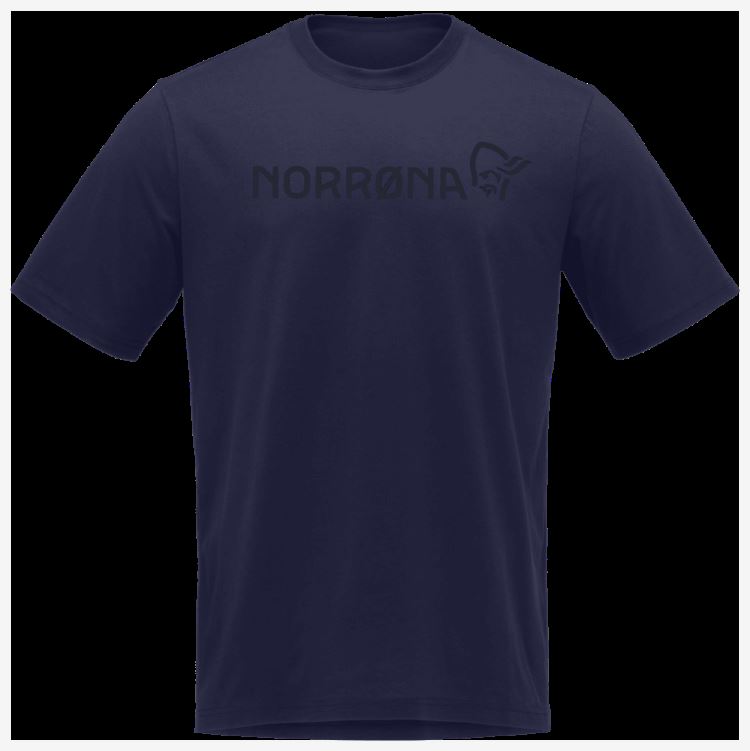 Norrona Heren /29 Katoenen Norronaviking T-shirt Indigo Nachtblauw