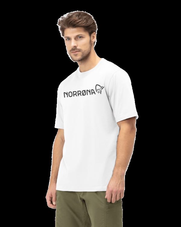 Norrona Heren /29 Katoenen Norronaviking T-shirt Puur Wit