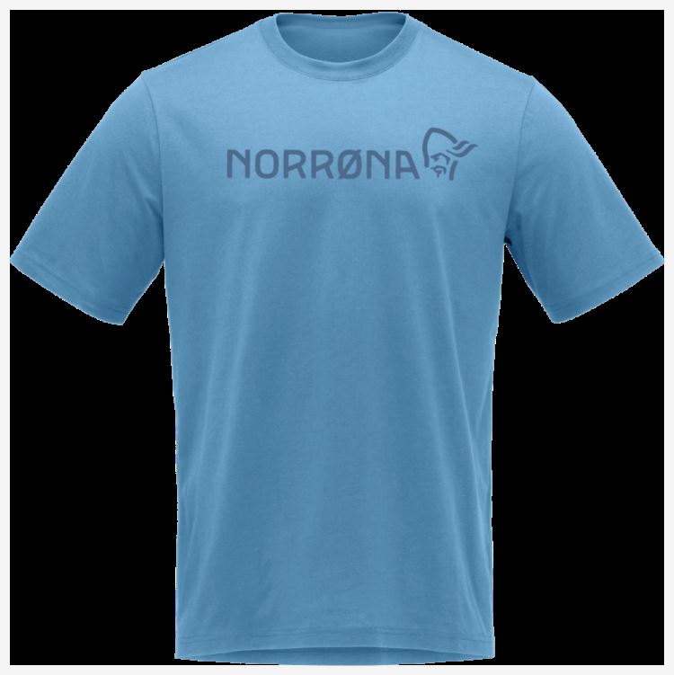 Norrona Heren /29 Katoen Norronaviking T-shirt Hawaiian Surf Blauw