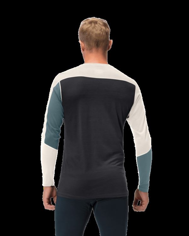 Norrona Heren Falketind Equalizer Merino Ronde Hals North Atlantic/snowdrop