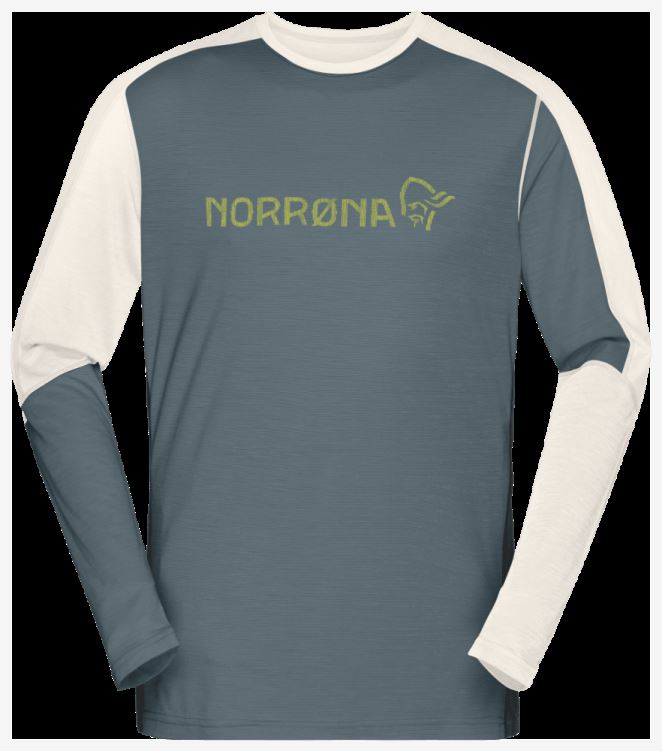 Norrona Heren Falketind Equalizer Merino Ronde Hals North Atlantic/snowdrop