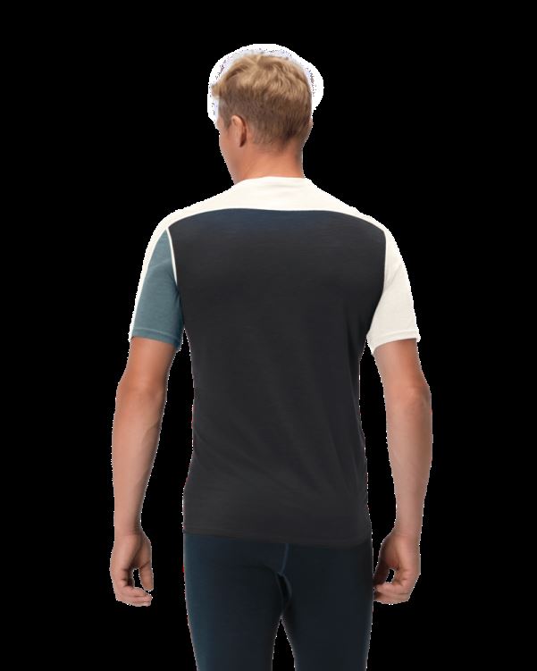 Norrona Heren Falketind Equalizer Merino T-shirt Noord Atlantische/sneeuwklokje