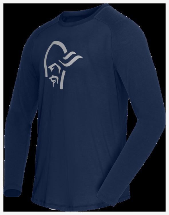 Norrona Heren Pureull Lange Mouw Indigo Nachtblauw