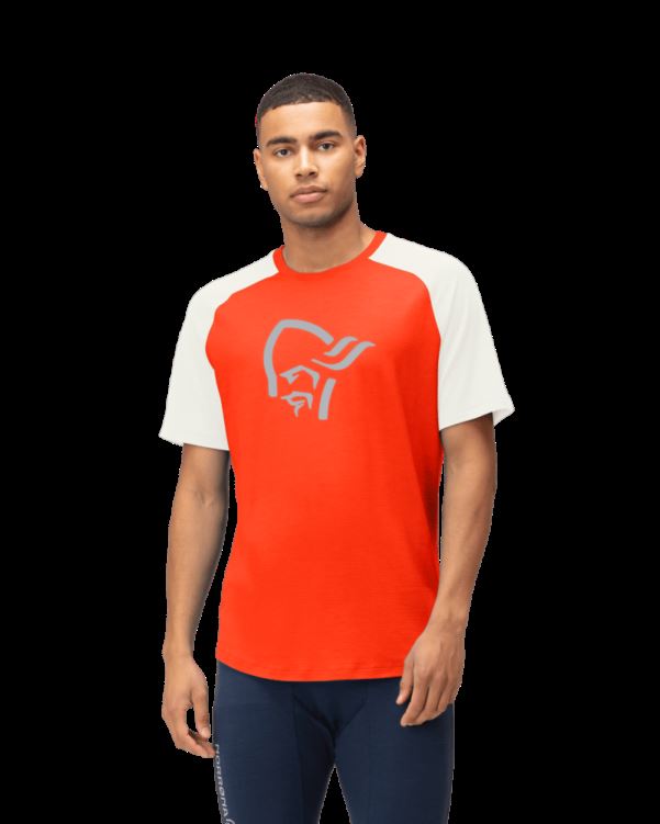 Norrona Pureull Heren T-shirt Arednalin/sneeuwklokje
