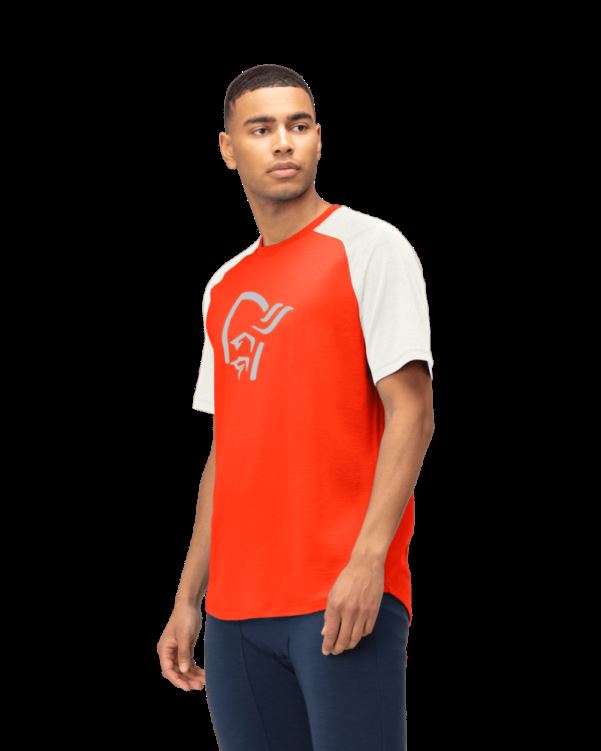 Norrona Pureull Heren T-shirt Arednalin/sneeuwklokje