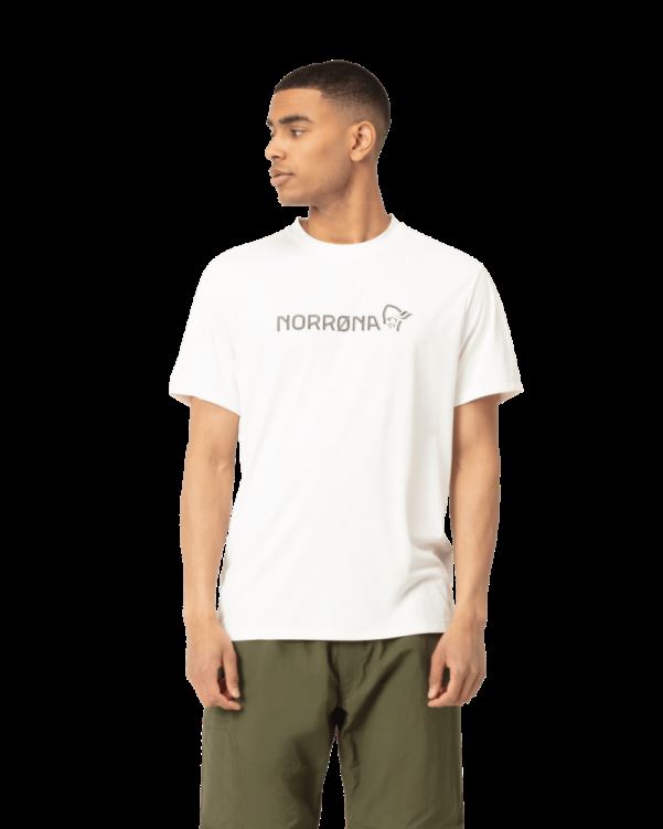 Norrona Heren Tech T-shirt Sneeuwklokje Wit