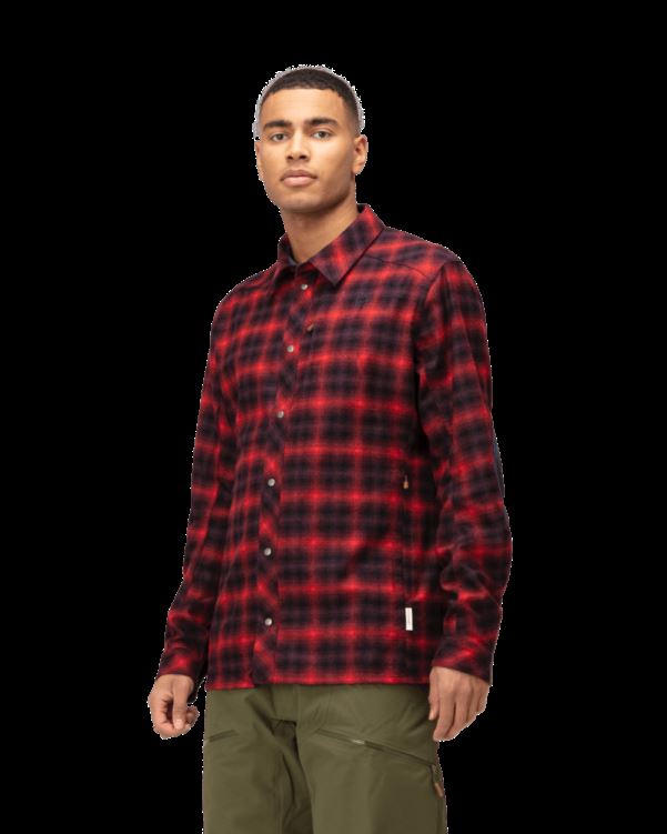 Norrona Heren Tamok Wollen Hemd Tawny Port