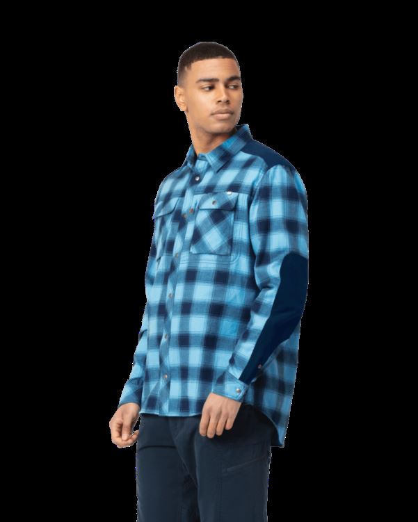 Norrona Heren Svalbard Flanellen Overhemd Heritage Blue/indigo Night