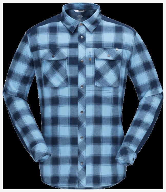 Norrona Heren Svalbard Flanellen Overhemd Heritage Blue/indigo Night