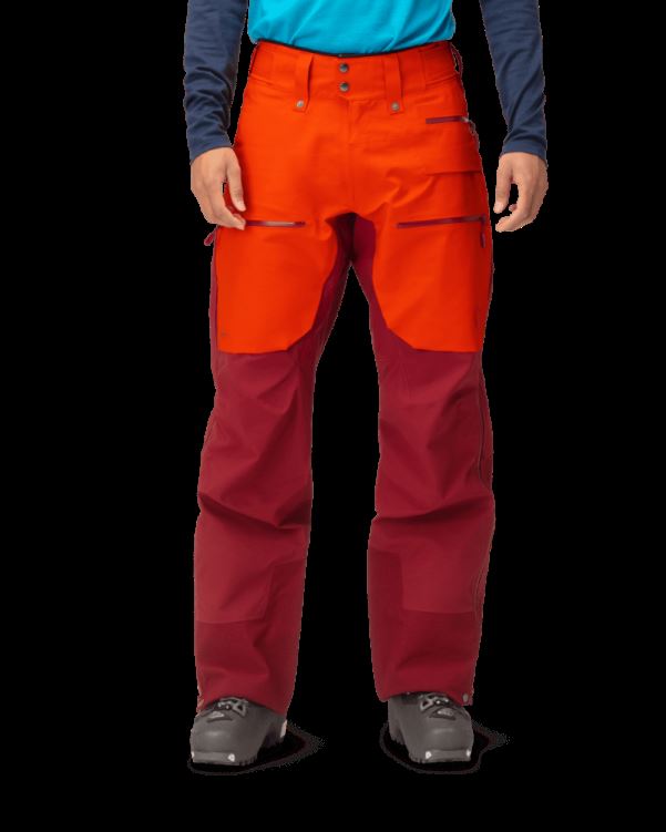 Norrona Heren Lofoten Gore-tex Pro Broek Adrenaline/rabarber